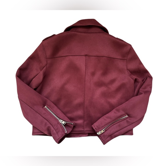 Newbury Knutson Moto Jacket in Raspberry Red size Small - Picture 6 of 13